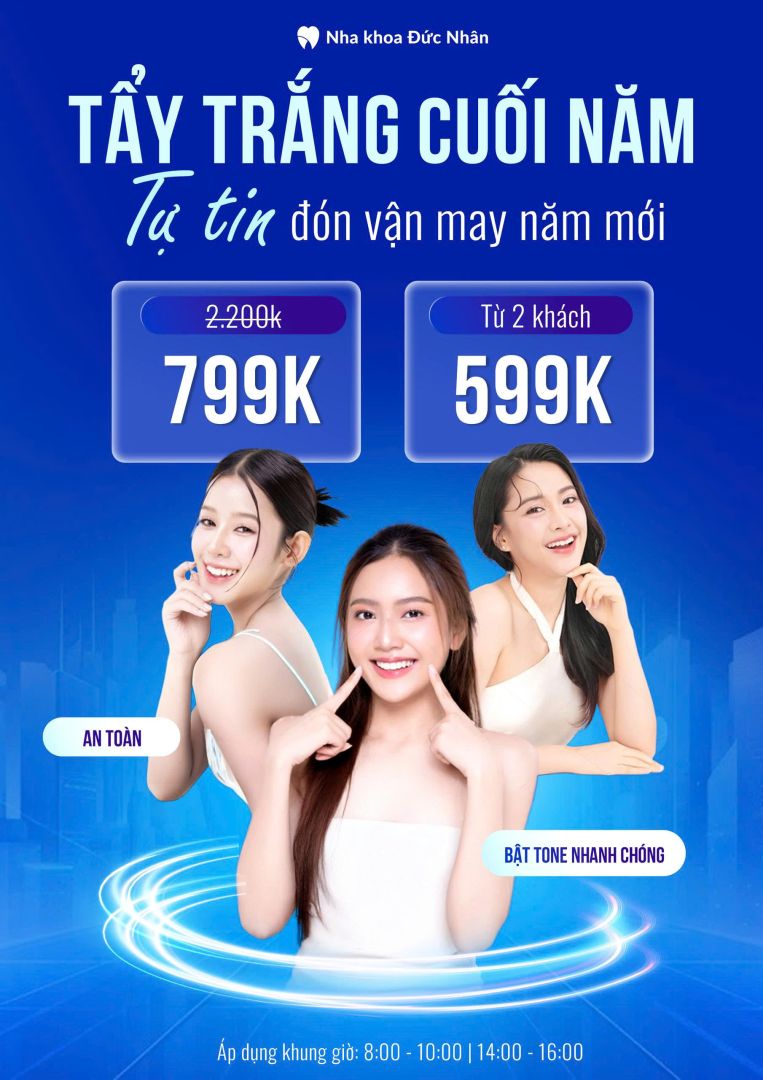 Ưu đãi tẩy trắng răng