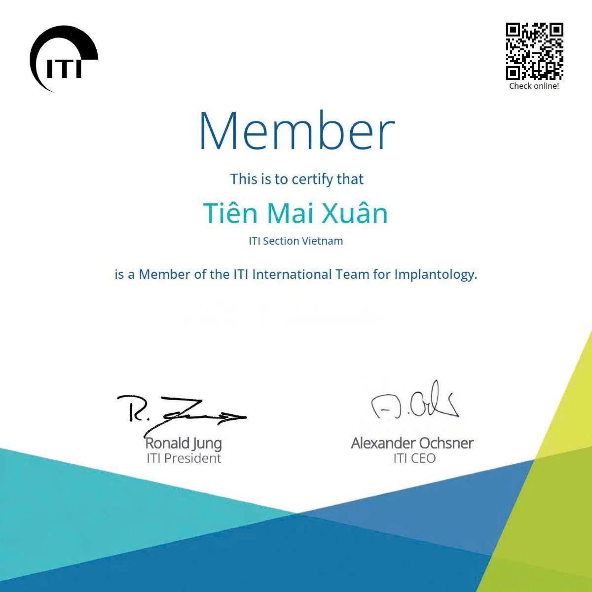 ITI International Team for Implantology