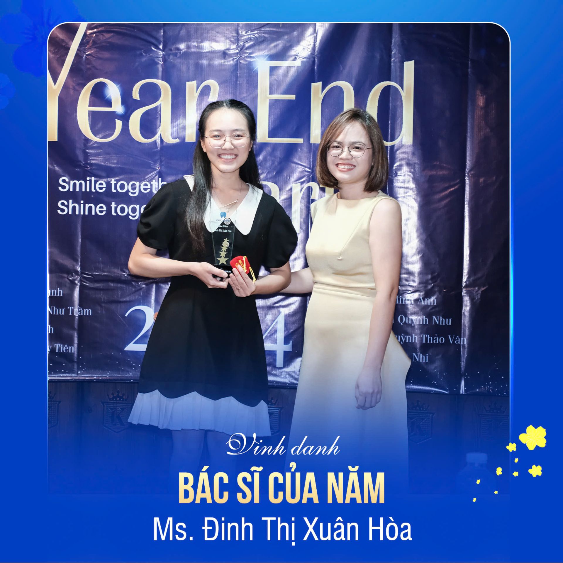 Vinh danh cộng sự xuất sắc tại đêm Year End Party - Nha khoa Đức Nhân 2