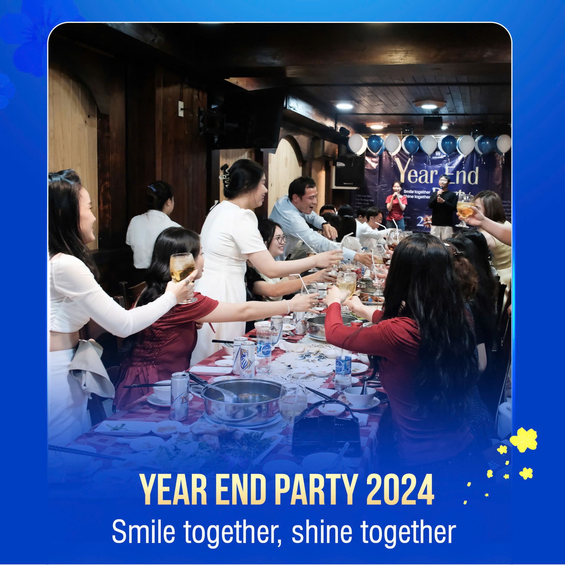 Khoảnh khắc "Smile together" tại Year End Party 2024 - Nha khoa Đức Nhân