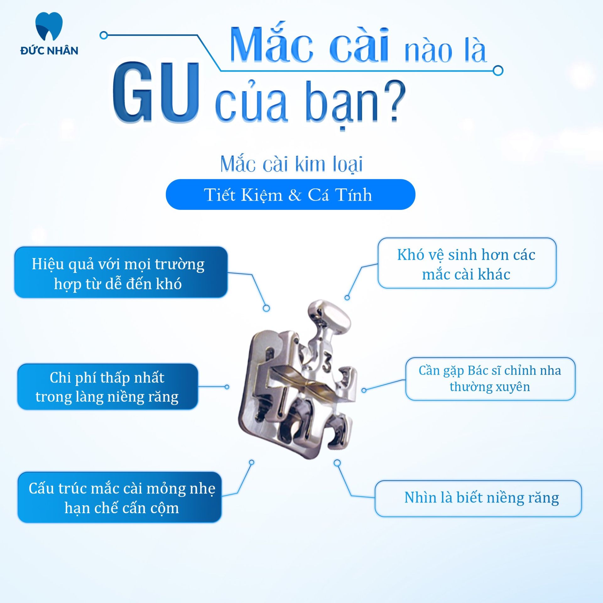 Mắc cài kim loại truyền thống là gì và ưu, nhược điểm