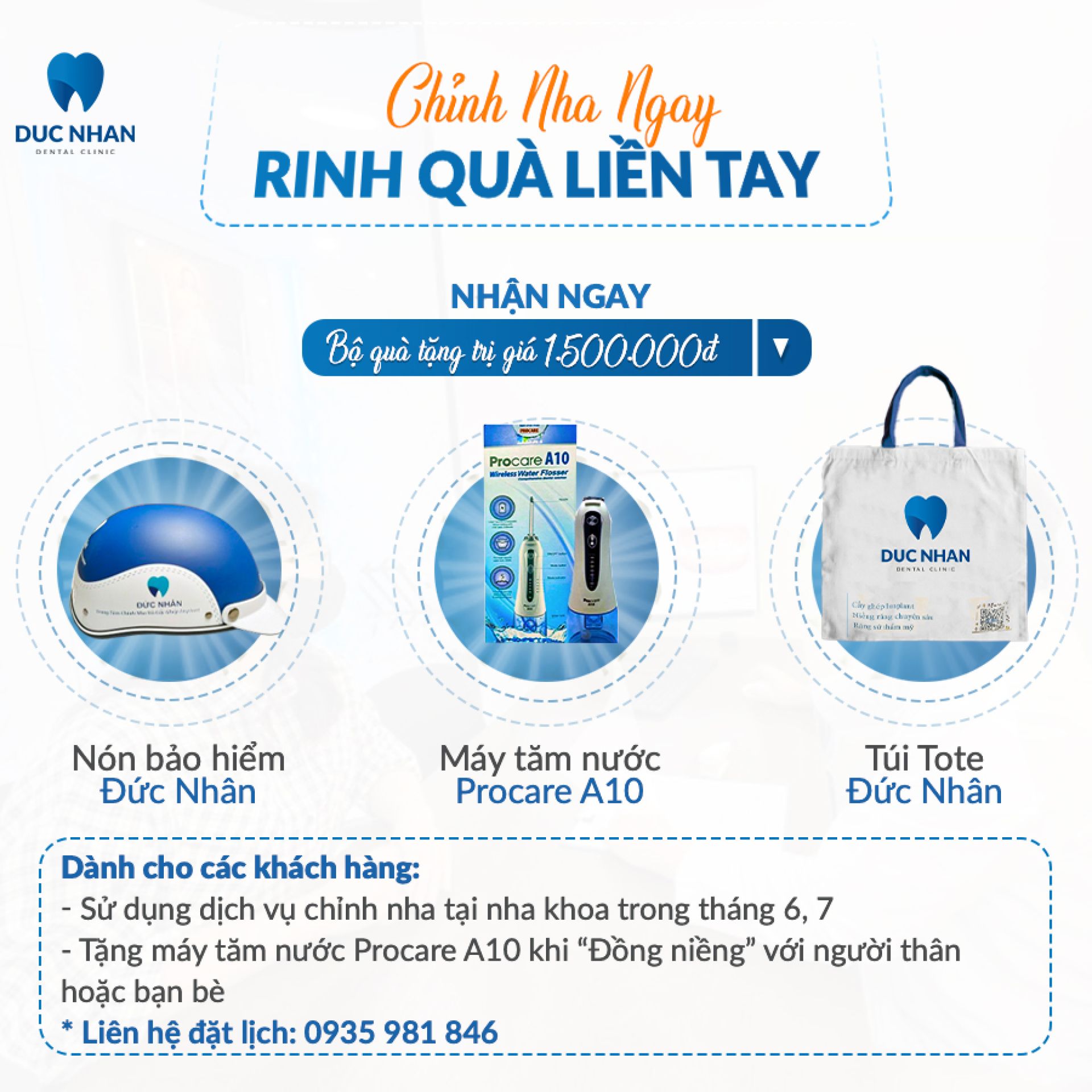 Chỉnh nha ngay - Rinh quà liền tay