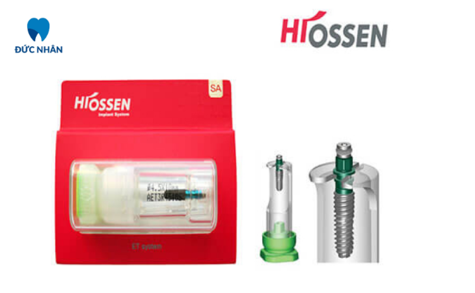 Trụ Hiossen (Mỹ) - Các dòng trụ Implant phổ biến